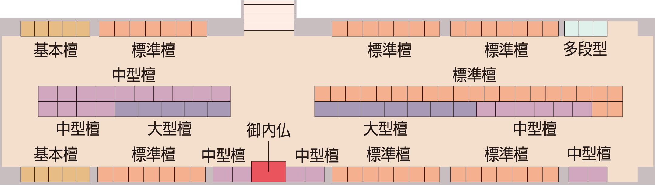 納骨壇平面図